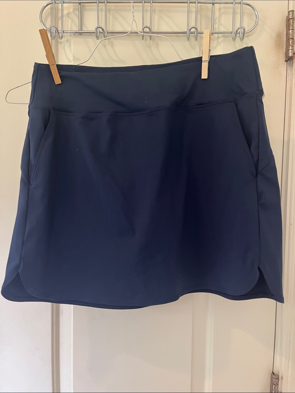 Navy Active Mini Skirt with Pockets